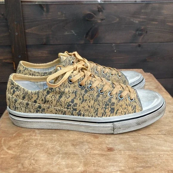 John Varvatos sneakers Men's size 11 low top graphics street industrial camo